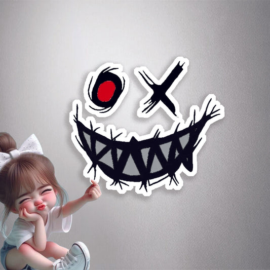 Creepy Smile Premium Vinyl Stickers