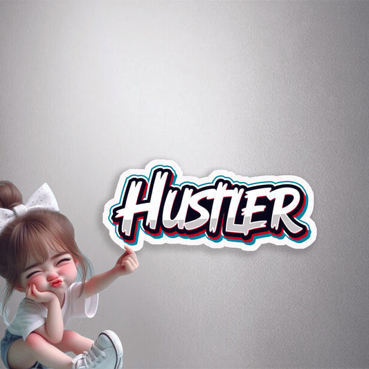 Hustler Bold Style Premium Vinyl Stickers