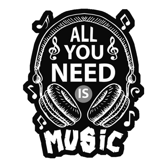 All You Need Is Music Premium Vinyl Stickers