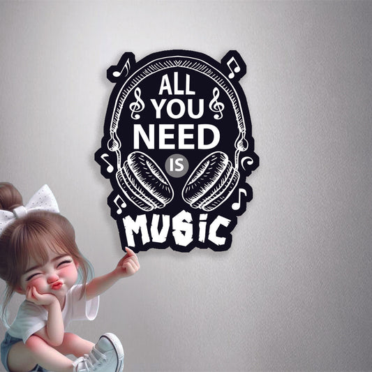 All You Need Is Music Premium Vinyl Stickers