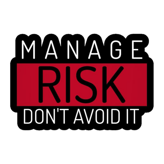Manage Risk Don't Avoid It Premium Vinyl Stickers