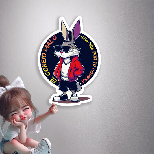 El Conejo Malo Premium Vinyl Stickers
