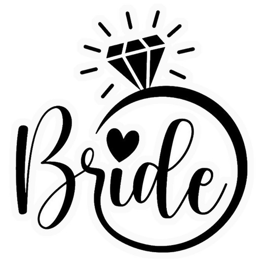Bride Diamond Ring Premium Vinyl Stickers
