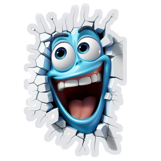 Breaking Through The Wall Premium Vinyl Stickers