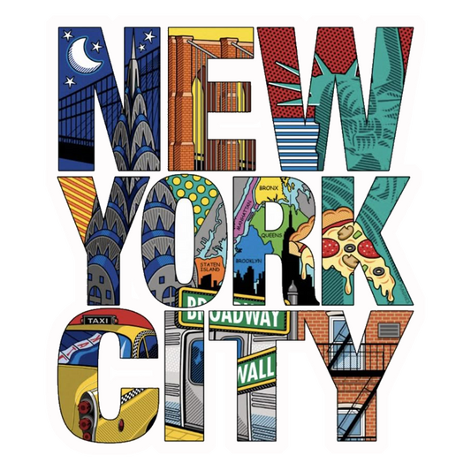 New York City Collage Premium Vinyl Stickers