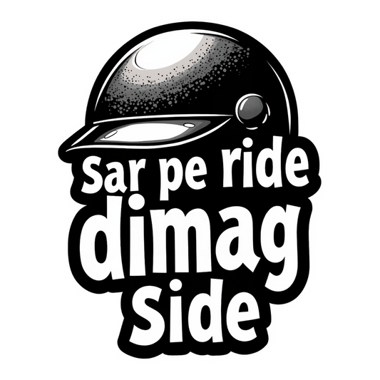 Sir Per Ride Dimag Side Bumper Sticker