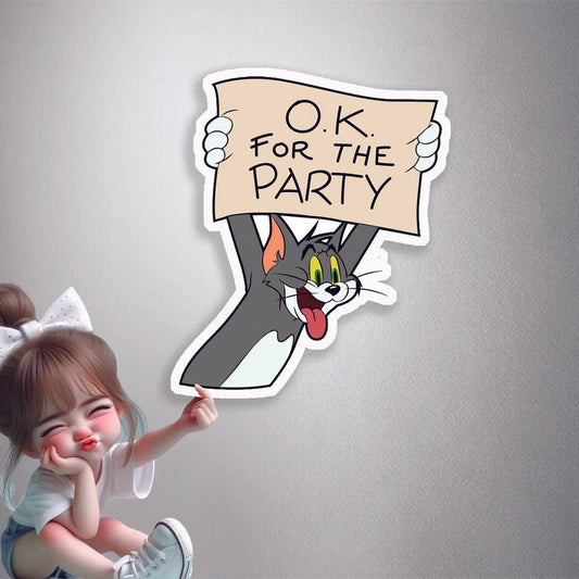 Tom Party Time Premium Vinyl Stickers