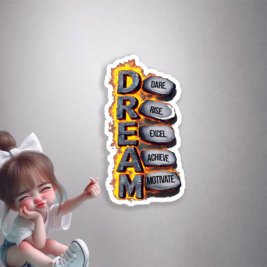 DREAM Acronym Premium Vinyl Stickers