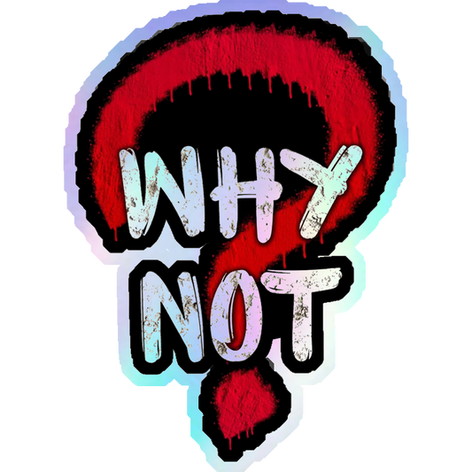 Why Not? Graffiti Holographic Stickers