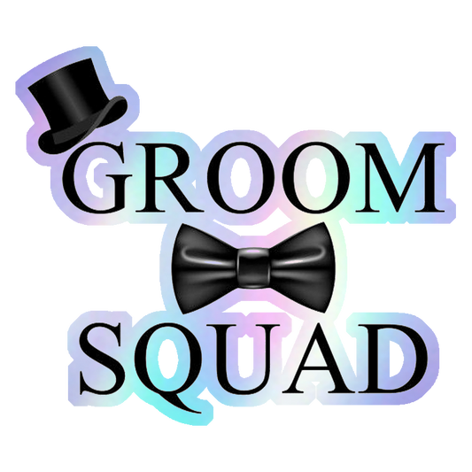 Groom Squad Holographic Stickers