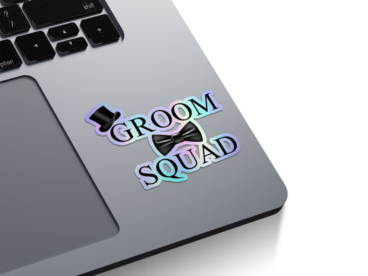 Groom Squad Holographic Stickers
