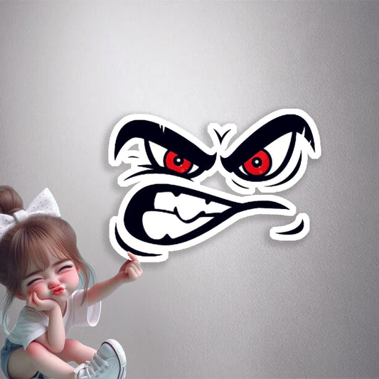 Angry Eyes Premium Vinyl Stickers