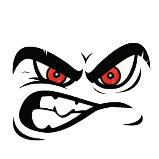 Angry Eyes Premium Vinyl Stickers