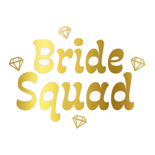 Gold Bride Squad Premium Vinyl Stickers