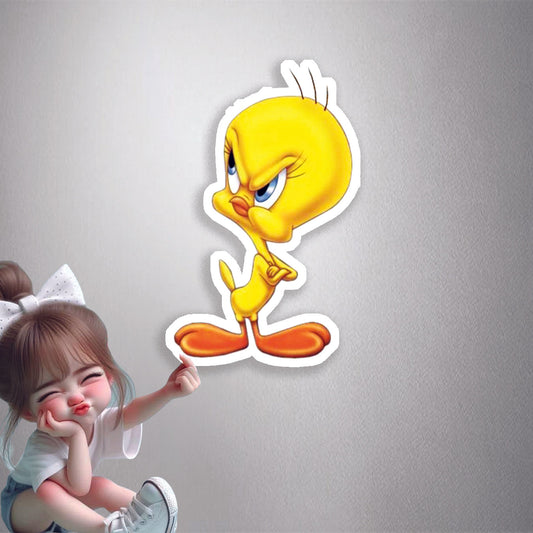 Angry Tweety Bird Premium Vinyl Stickers