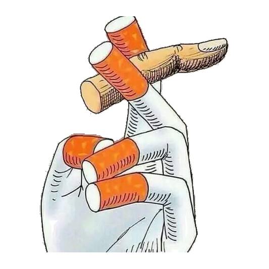 Cigarette Fingers Premium Vinyl Stickers