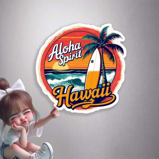 Aloha Spirit Hawaii Premium Vinyl Stickers