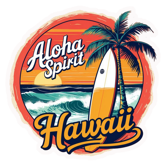 Aloha Spirit Hawaii Premium Vinyl Stickers