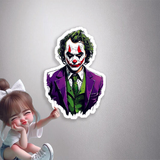The Joker Portrait Premium Vinyl Stickers