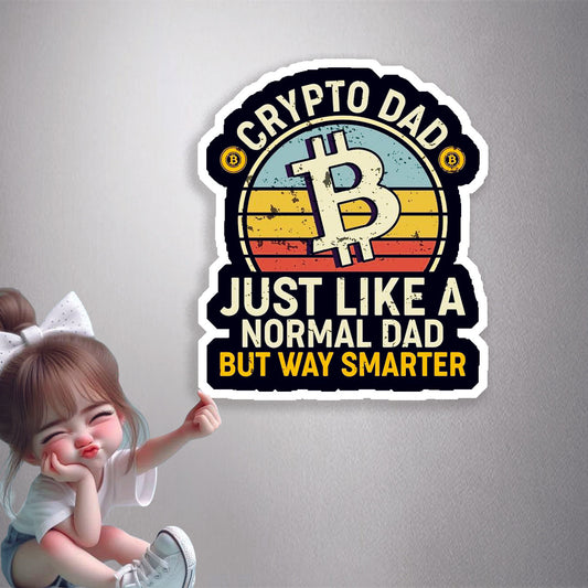 Crypto Dad Premium Vinyl Stickers