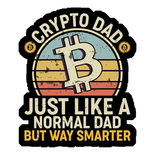 Crypto Dad Premium Vinyl Stickers