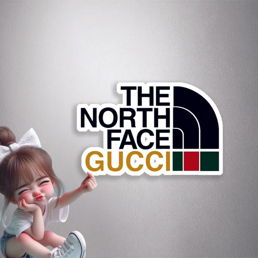The North Face Gucci Logo Premium Vinyl Stickers