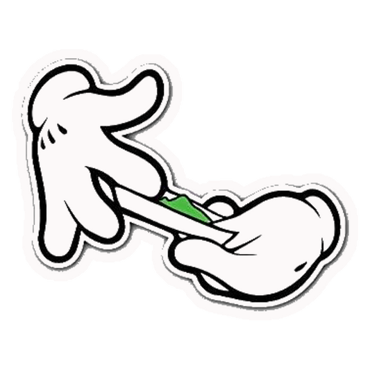 Cartoon Roll Up Premium Vinyl Stickers