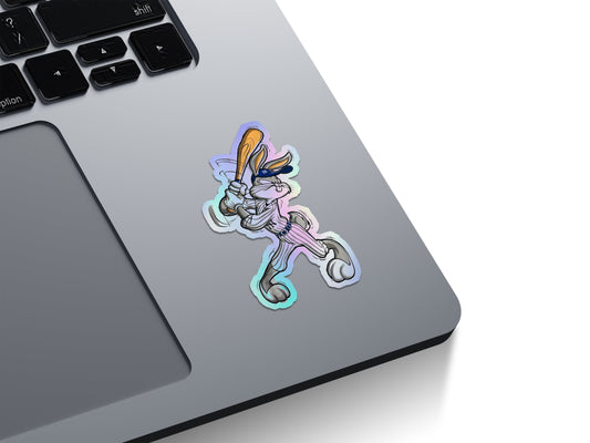 Bugs Bunny Baseball Holographic Stickers