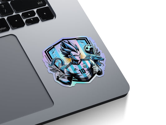 Vegeta Argentina Football Holographic Stickers