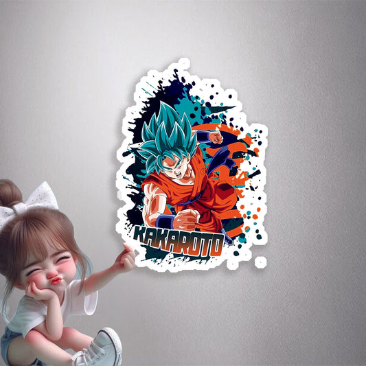 Kakaroto Super Saiyan Blue Premium Vinyl Stickers
