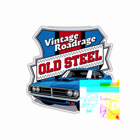 Old Steel Bumper Sticker