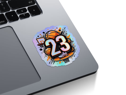 Basketball 23 Holographic Stickers