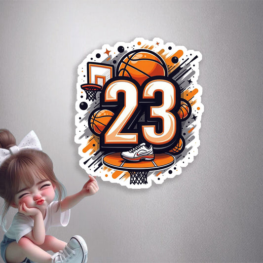 Basketball 23 Premium Vinyl Stickers