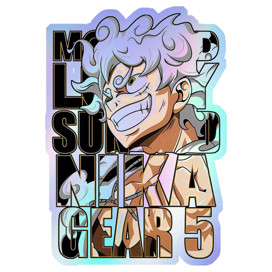 Monkey D. Luffy Gear 5 Holographic Stickers