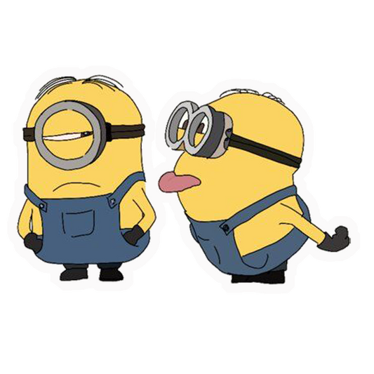 Minions Silly & Grumpy Premium Vinyl Stickers