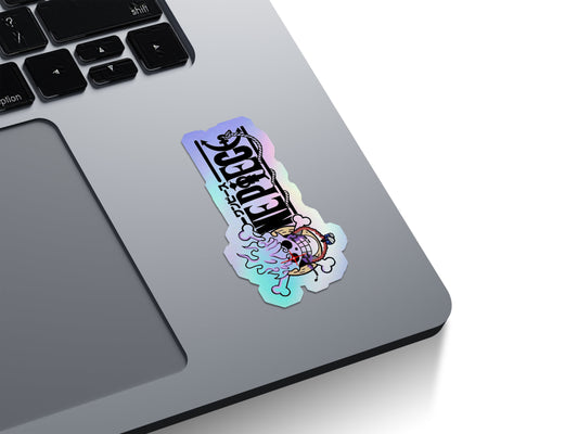 One Piece Gear 5 Jolly Roger Holographic Stickers