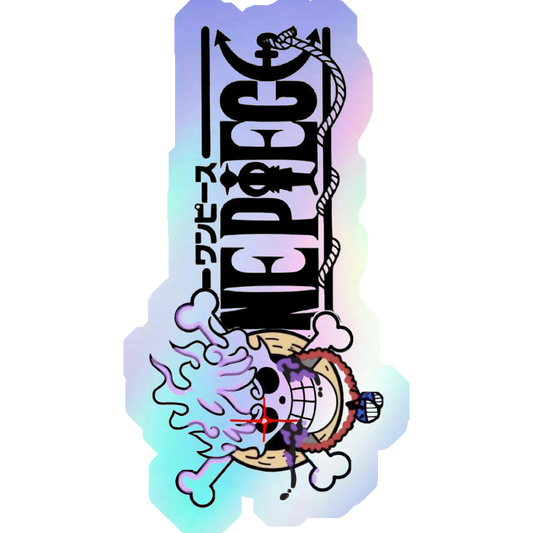 One Piece Gear 5 Jolly Roger Holographic Stickers
