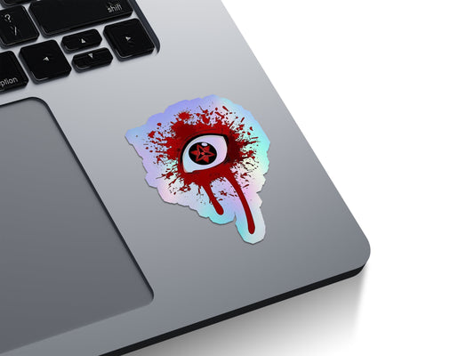 Bleeding Mangekyo Sharingan Holographic Stickers