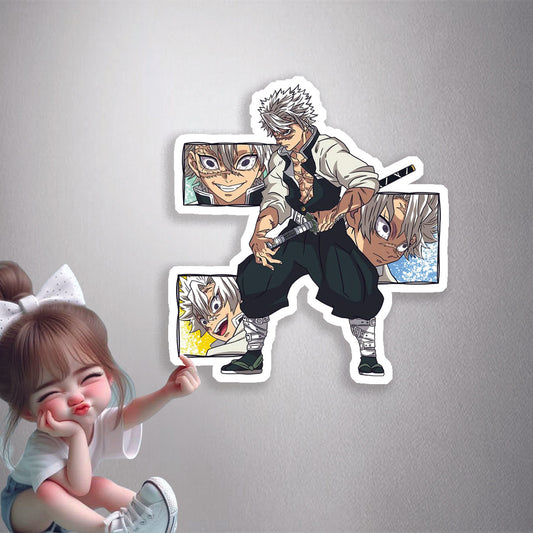 Sanemi Shinazugawa Demon Slayer Premium Vinyl Stickers