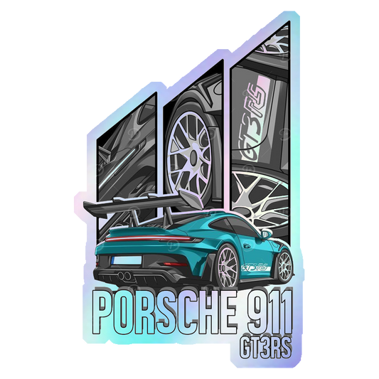 Porsche 911 GT3RS Holographic Stickers