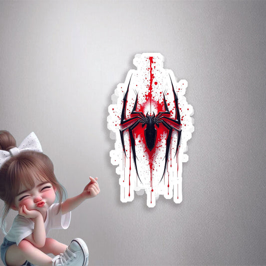 Blood Splatter Spider Premium Vinyl Stickers