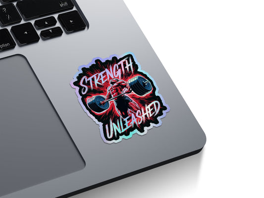 Strength Unleashed Gym Holographic Stickers