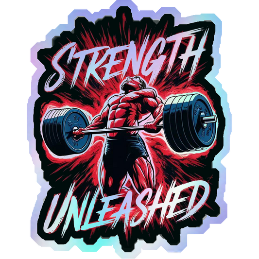 Strength Unleashed Gym Holographic Stickers