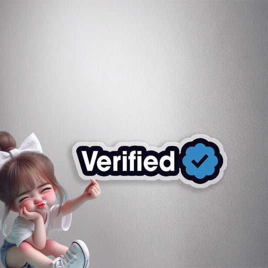 Verified Badge Premium Vinyl Stickers