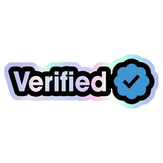 Verified Badge Holographic Stickers
