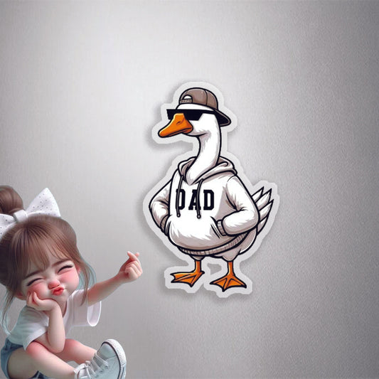 Cool Dad Goose Premium Vinyl Stickers