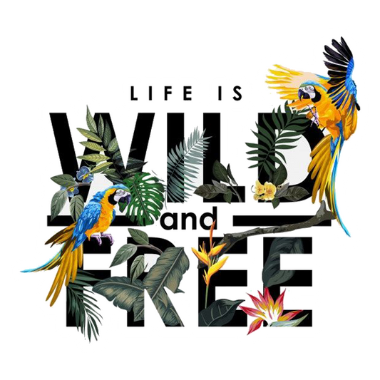 Life Is Wild and Free Premium Vinyl Stickers