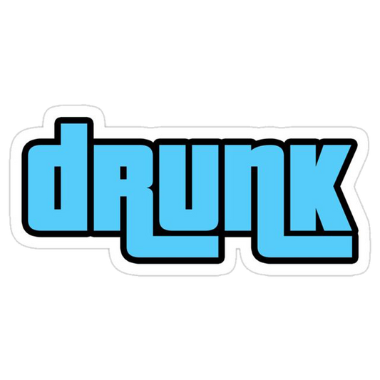 Drunk Logo Premium Vinyl Stickers