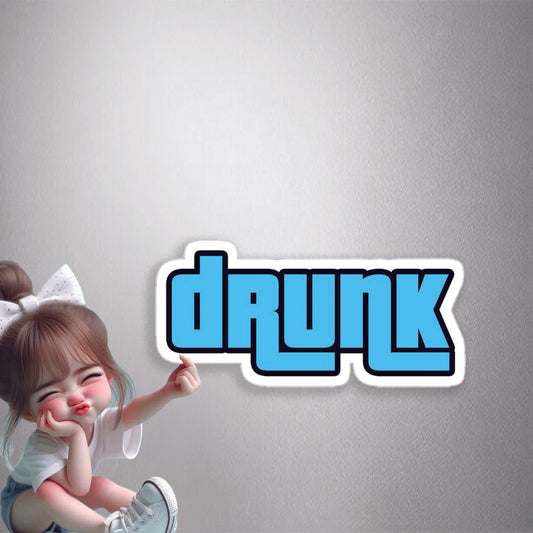 Drunk Logo Premium Vinyl Stickers