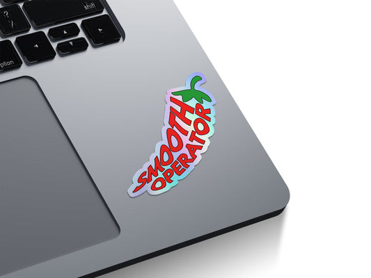 Smooth Operator Chili Pepper Holographic Stickers